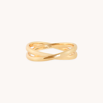 Navette Crystal Band Ring